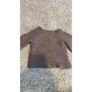 Handknit Wool Infant/Toddler Sweater Pre-Owned Brown